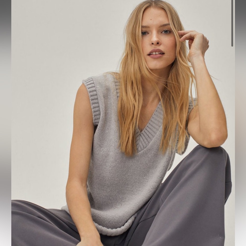 Nasty Gal Loose Fit Sweater Vest